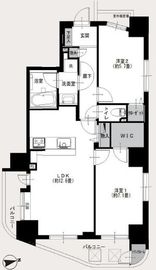 クレアシティ入谷 5階 間取り図