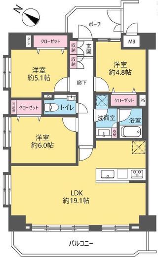 ダイアパレス西巣鴨Ⅱ 10階 間取り図