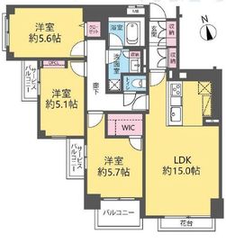 プリンスハイツ西早稲田 3階 間取り図