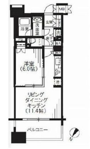 晴海テラス 2階 間取り図
