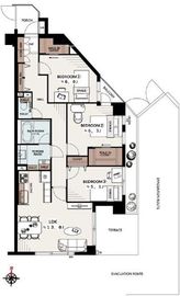 コスモ千鳥町エクセラ 1階 間取り図