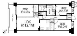 エンゼルハイム萩中公園第2 6階 間取り図