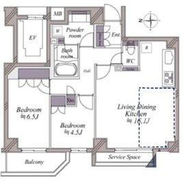 ベリスタ椎名町 2階 間取り図