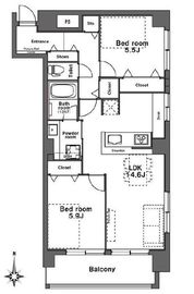 パシフィック自由が丘マンション 6階 間取り図