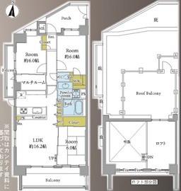 コスモ西日暮里ロイヤルフォルム 11階 間取り図