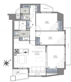 クリオ王子神谷弐番館 4階 間取り図