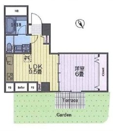 元代々木ペアシティ 1階 間取り図