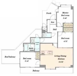 グランイーグル南砂町 7階 間取り図