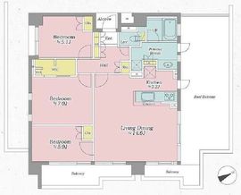 リビオ尾山台センシアハウス 5階 間取り図