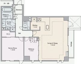 ディアナガーデン鷹番 1階 間取り図