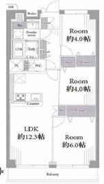 南千住スカイハイツ 11階 間取り図