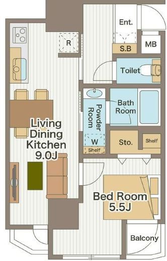 藤和三田コープⅡ 4階 間取り図