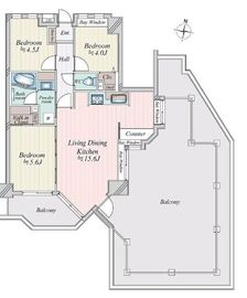 セーナ大森山王 6階 間取り図