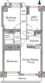 ライオンズマンション町屋第3 2階 間取り図