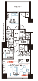 ワールドシティタワーズ キャピタルタワー 31階 間取り図