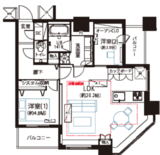 カテリーナ三田タワースイート イーストアーク 28階 間取り図