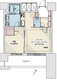 カテリーナ三田タワースイート ウエストアーク 22階 間取り図