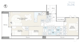 グランドメゾン白金レジデンス 3階 間取り図