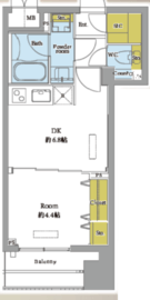 グランド・ガーラ神田 13階 間取り図