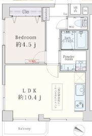 クラウン西麻布 2階 間取り図