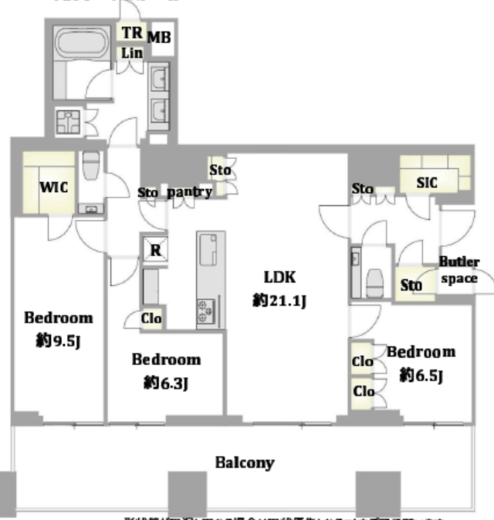 三田ガーデンヒルズ PARK MANSION 8階 間取り図
