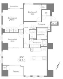 プレミスト九段 5階 間取り図