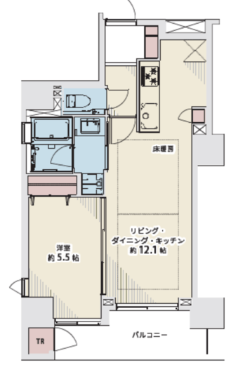 ミリアレジデンス白金台ヒルズ 3階 間取り図