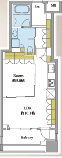 日本橋ヴォアール 6階 間取り図