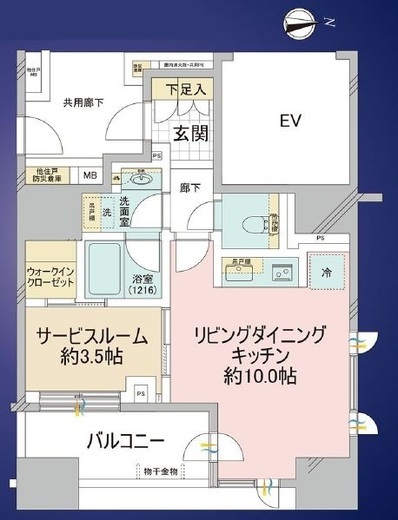ブリリア秋葉原 4階 間取り図