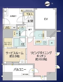 ブリリア秋葉原 4階 間取り図