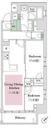 オープンレジデンシア日本橋横山町 2階 間取り図