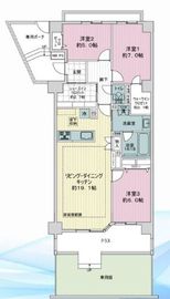 ライオンズヴィアーレ横濱ベイ壱番館 1階 間取り図