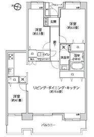 アルカサル京町 7階 間取り図