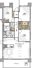 パークホームズ吉祥寺北町三丁目 7階 間取り図