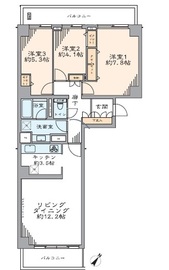 月島リバーハウス B棟 5階 間取り図