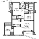 中野文園パークハウス 1階 間取り図