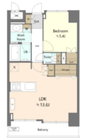 朝日広尾マンション 3階 間取り図
