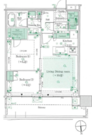 HARUMI FLAG PARK VILLAGE T棟 (晴海フラッグ パークヴィレッジ T棟) 29階 間取り図