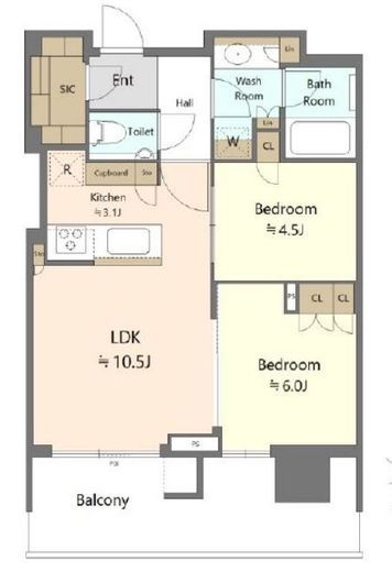 リヴシティ西早稲田 42階 間取り図