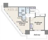 ブリリアタワー浜離宮 5階 間取り図