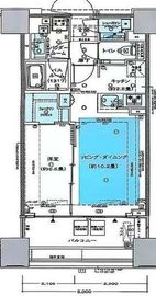 シティタワー銀座東 22階 間取り図