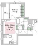 オープンレジデンシア築地 8階 間取り図