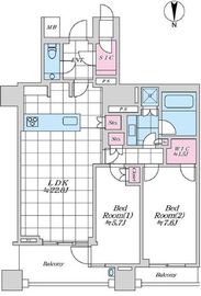 三田ガーデンヒルズ PARK MANSION 4階 間取り図