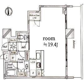 リヴシティ西早稲田 15階 間取り図