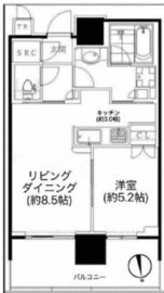 パークコート浜離宮ザ・タワー 24階 間取り図