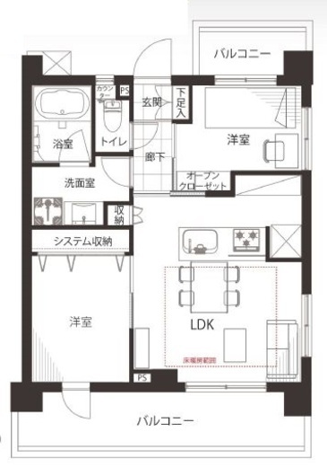 アトラスアリーナ神楽坂 4階 間取り図