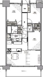サンクタス南品川 7階 間取り図