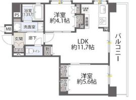 ビューネ渋谷桜丘 6階 間取り図
