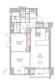 ジェイパーク渋谷東 2階 間取り図