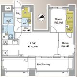 リビオレゾン渋谷笹塚 6階 間取り図